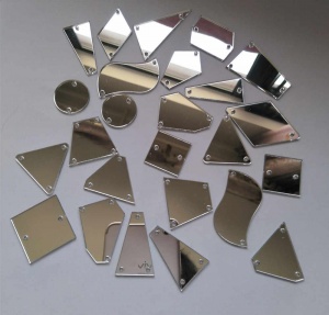 Зеркальные пришивные стразы