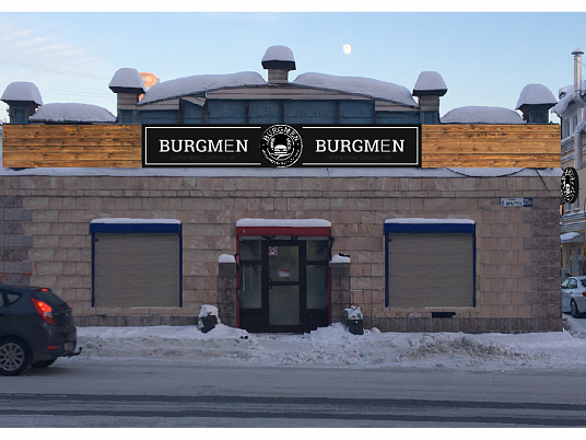 Вывеска световая Бургмен
