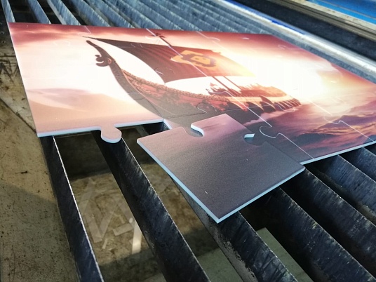 Пазл на молочном оргстекле