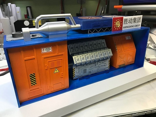 Изготовление макета промышленной установки дизельной электростанции.